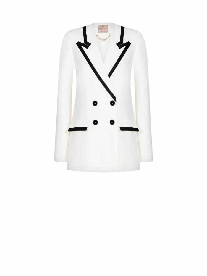 BLAZER BRANCO COM PERFIL PRETO RINASCIMENTO - Image 7