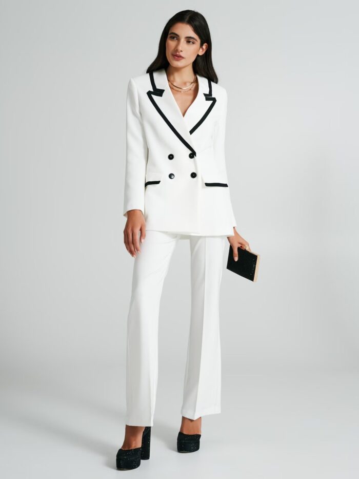 BLAZER BRANCO COM PERFIL PRETO RINASCIMENTO - Image 5