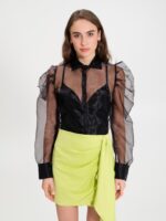 CAMISA ORGANZA COM BRILHO RINASCIMENTO
