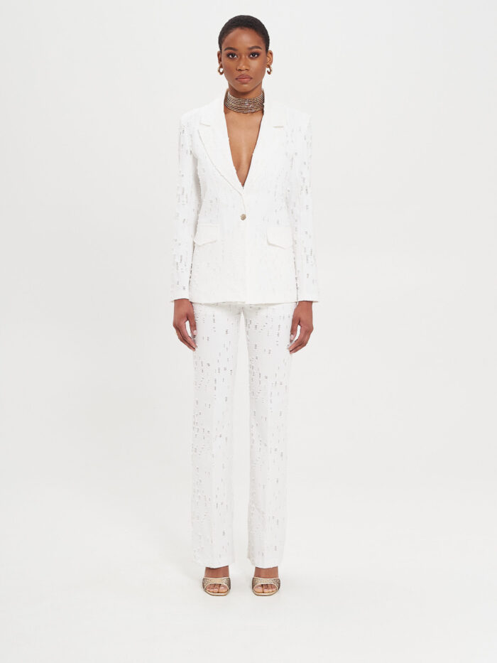 BLAZER DE GANGA BRANCO TEXTURADO RINASCIMENTO - Image 6