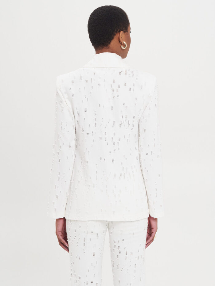 BLAZER DE GANGA BRANCO TEXTURADO RINASCIMENTO - Image 4