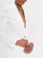 BLAZER DE GANGA BRANCO TEXTURADO RINASCIMENTO - Image 3