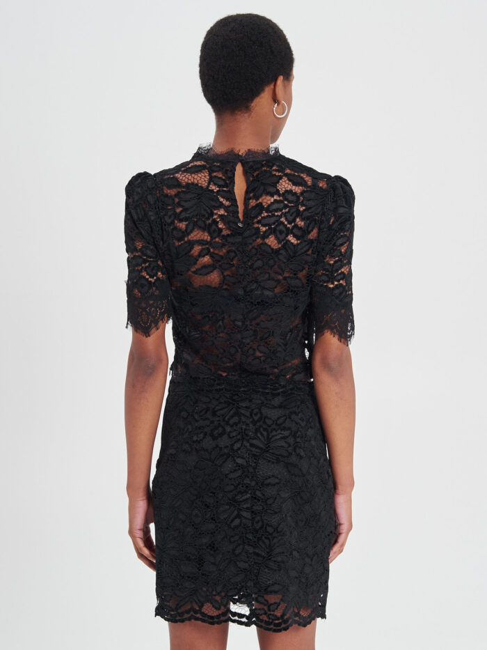 BLUSA PRETA RENDADA RINASCIMENTO - Image 2