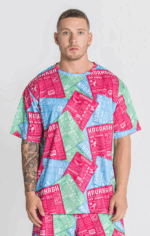 T-SHIRT MULTICOR ESTAMPADA IDGAF GIANNI KAVANAGH