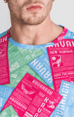T-SHIRT MULTICOR ESTAMPADA IDGAF GIANNI KAVANAGH - Image 4