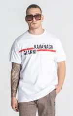 T-SHIRT BRANCA LOGO GIANNI KAVANAGH