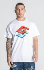 T-SHIRT BRANCA LOGO GIANNI KAVANAGH