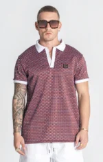 POLO MULTICOLOR COM PADRÃO GEOMÉTRICO GIANNI KAVANAGH