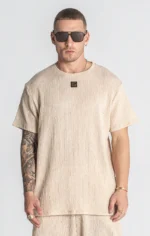 T-SHIRT BEGE TEXTURADA GIANNI KAVANAGH