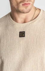 T-SHIRT BEGE TEXTURADA GIANNI KAVANAGH - Image 4