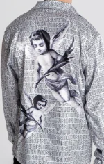 CAMISA CINZA ESTAMPADA TAG COM ANJOS GIANNI KAVANAGH - Image 3