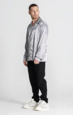 CAMISA CINZA ESTAMPADA TAG COM ANJOS GIANNI KAVANAGH