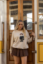 SWEATSHIRT BEIGE COM URSO APLICADO DIXIE - Image 4