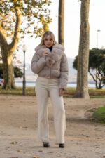 CALÇA BEGE CORTE RETO PONTO CHIC - Image 2