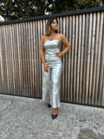 TOP CORSET CINZENTO METALIZADO RINASCIMENTO - Image 2