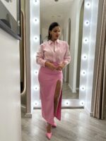 SAIA MIDI ROSA TAFFY COM ARGOLAS RINASCIMENTO - Image 4