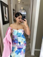 TOP MULTICOLORIDO ESTILO COLETE COM ESTAMPA AQUARELADA RINASCIMENTO