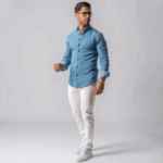 CAMISA GOLA ITALIANA SLIM FIT DENIM ZOLF - Image 2