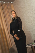 VESTIDO PRETO COMPRIDO EM RENDA MISS YOU - Image 8