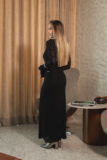 VESTIDO PRETO COMPRIDO EM RENDA MISS YOU - Image 2