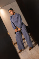 CALÇA AZUL EM BOMBAZINE MISS YOU - Image 2