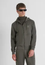 HOODIE VERDE COM FECHO ANTONY MORATO
