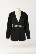 BLAZER PRETO ESTRUTURADO COM CINTO SAHOCO - Image 2