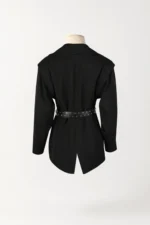 BLAZER PRETO ESTRUTURADO COM CINTO SAHOCO - Image 3