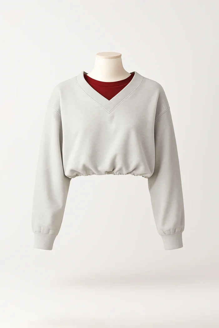 CAMISOLA CINZENTA DECOTE V SAHOCO - Image 1