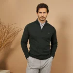 CAMISOLA LISA COM FECHO VERDE ESCURO ZOLF - Image 3