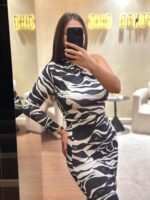 BODY PADRÃO ZEBRA PRETO E BRANCO RINASCIMENTO