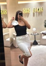 SAIA BRANCA COM BOLSOS FRONTÁIS RINASCIMENTO - Image 2