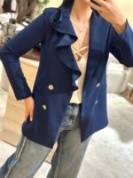 BLAZER AZUL COM FLOR APLICADA RINASCIMENTO - Image 4