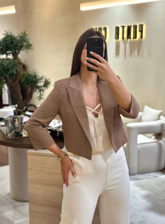 BLAZER CURTO CASTANHO RINASCIMENTO - Image 2