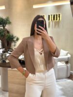 BLAZER CURTO CASTANHO RINASCIMENTO - Image 3