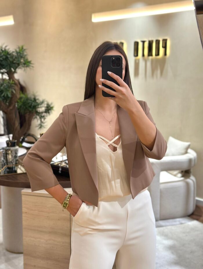 BLAZER CURTO CASTANHO RINASCIMENTO - Image 3
