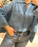 JAQUETA GANGA CROP COM BOLSO FRONTAL RINASCIMENTO - Image 3