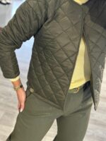 CASACO ACOLCHOADO VERDE TROPA COM INTERIOR ESTAMPADO RUGA - Image 4