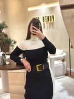 CAMISOLA BICOLOR COM GOLA ALTA RUGA
