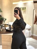 CALÇAS PRETAS DE CORTE CLÁSSICO PONTO CHIC - Image 4