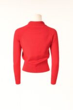 CASACO DE MALHA VERMELHO COM BOTÕES DOURADOS SAHOCO - Image 3