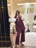 CALÇAS VINHO COM RISCA DIPLOMÁTICA GAËLLE - Image 2