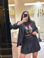 SAIA CINZA COM PADRÃO FINO IMPERIAL