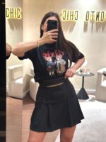 T-SHIRT PRETA COM ESTAMPA DE URSOS DIXIE
