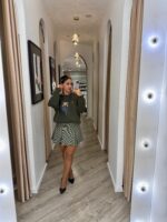 SAIA COM PADRÃO BEGE E PRETO IMPERIAL