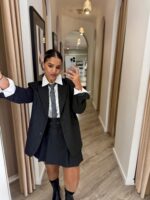 BLAZER CINZA COM PADRÃO FINO IMPERIAL