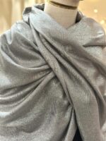 LENÇO CINZA ESCURO COM BRILHO METALIZADO PONTO CHIC - Image 2