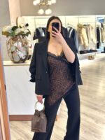 TOP ANIMAL PRINT COM RENDA PRETA IMPERIAL - Image 3