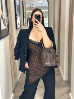 TOP ANIMAL PRINT COM RENDA PRETA IMPERIAL