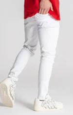 CALÇAS DE GANGA BRANCAS SKINNY COM RASGOS GIANNI KAVANAGH - Image 2